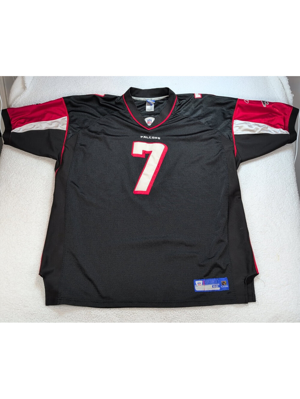 Reebok Michael Vick #7 Atlanta Falcons NFL On Field Jersey Black Size 60 5XL